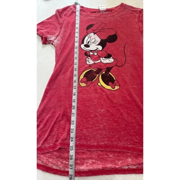 Disney's Minnie Mouse Graphic T-Shirt Cotton Polyester Blend Junior's Size Small - Picture 9 of 16